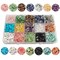 GangGangHao 1888 Pcs Natural Chip Stone Beads About 500g Irregular Gemstones Healing Crystal Loose Rocks Bead Hole Drilled DIY for Bracelet Jewelry Making Crafting (5-8mm, 15 Color Mix-S1)